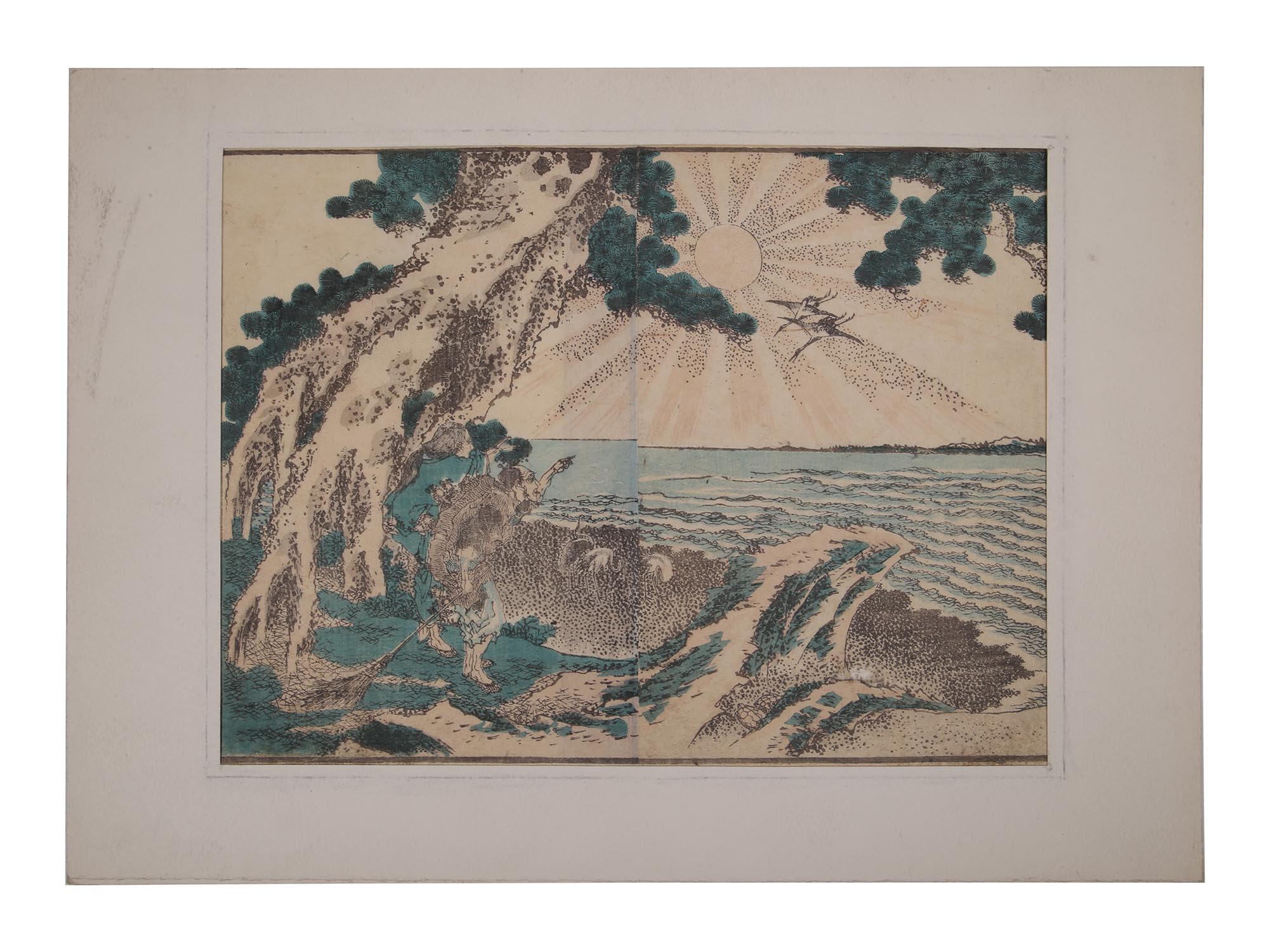 VINTAGE JAPANESE UKIYO E COLOR WOOD BLOCK PRINT PIC-0